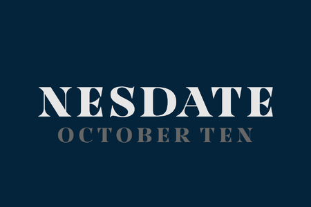 Nesdate October Ten font